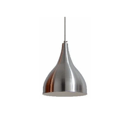 Luminária Pendente RGA Teat 1L Prata Escovada - 1234