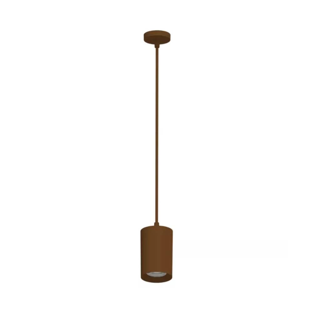 Luminária Pendente Save Energy Tower Red Quadrado 72x72cm Marrom - 100008532