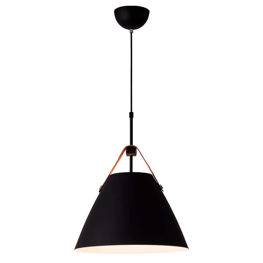 Luminária Pendente Startec RPX Couro Preta - 149260029