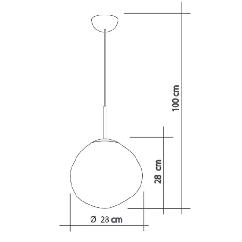 Luminária Pendente Startec Stelar 28cm Cromado - 140260030