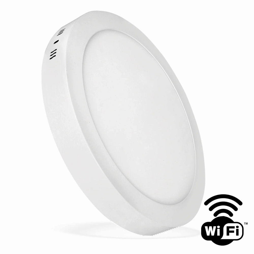 Luminária Sobrepor Elgin Inteligente Redonda 18W 3000K - 6000K - 48D18WSRWIFI