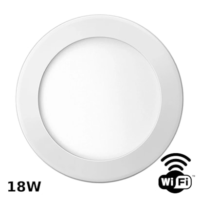 Luminária Sobrepor Elgin Inteligente Redonda 18W 3000K - 6000K - 48D18WSRWIFI