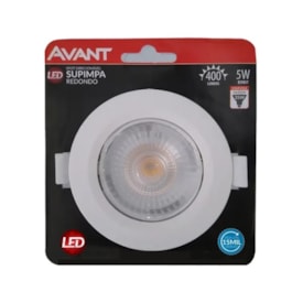 Luminária Spot Avant Redonda 5W 3000K Branca - 863020571