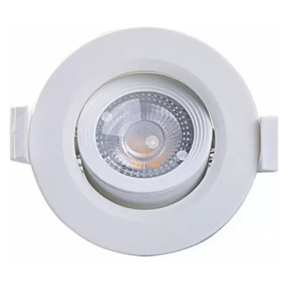 Luminária Spot CTB Redonda Downlight 3W 3000K Branca - 14995