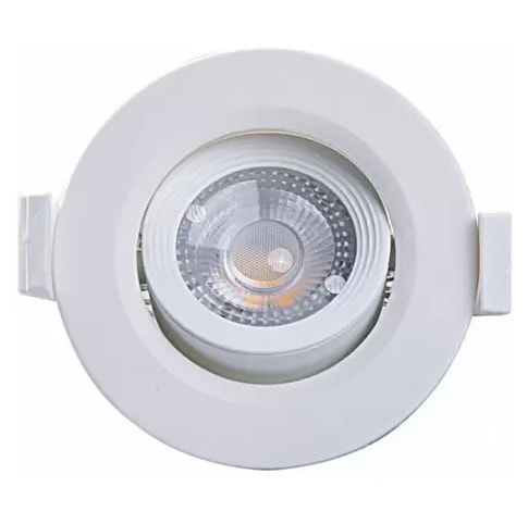 Luminária Spot CTB Redonda Downlight 3W 6000K Branca - 14994