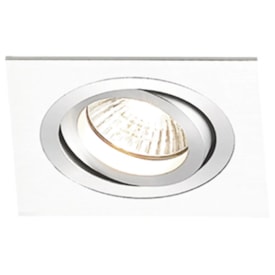 Luminária Spot de Embutir Bella Quadrada Par20 Branca - NS5201B