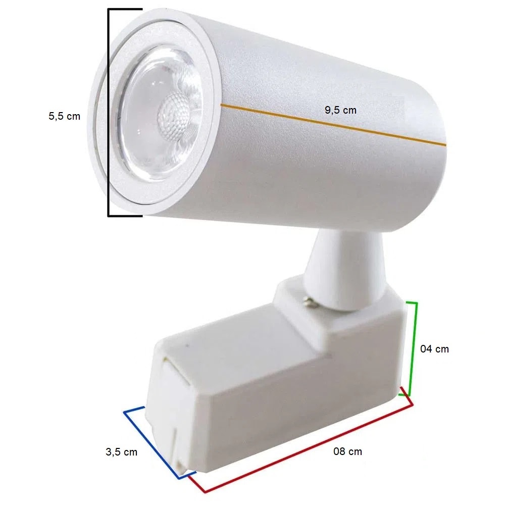 Luminária Spot Delis 12W 3000K Branca - DS7120