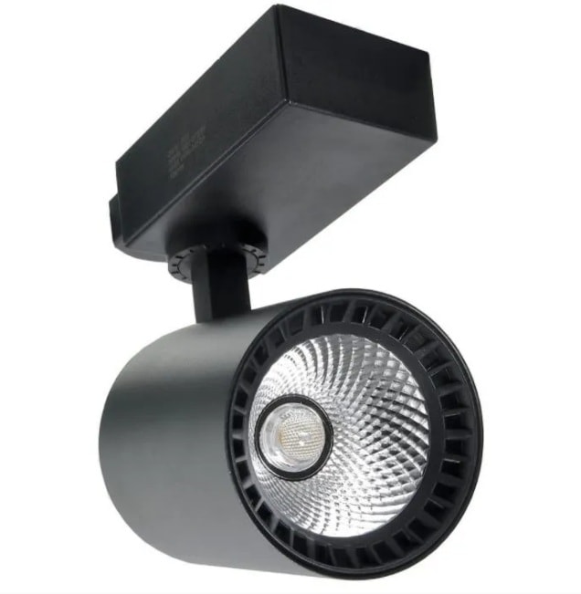 Luminária Spot para Trilho CTB Redonda 12W Preto - 15178