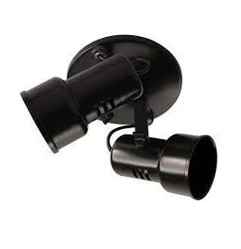 Luminária Spot RGA Boca Reta 2L Preta