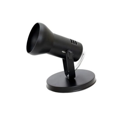 Luminária Spot RGA Boca Virada 1L Preta Fosca - 048