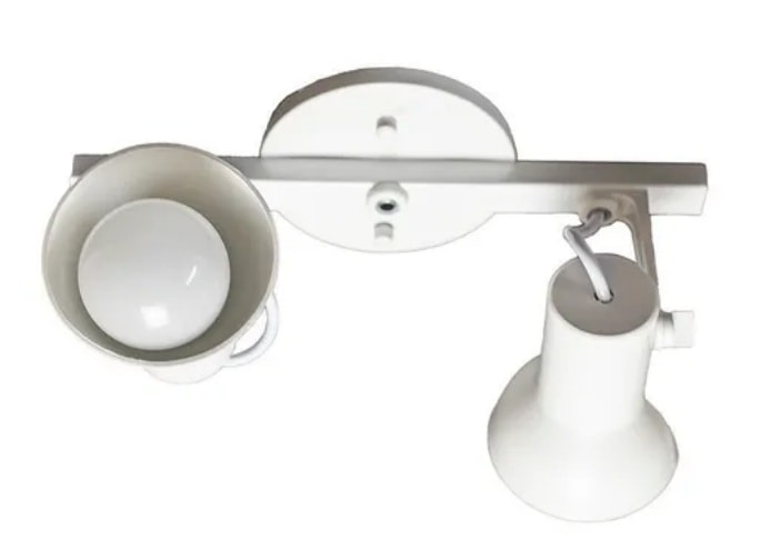 Luminária Spot Trilho RGA Boca Virada 2L Branca - 115