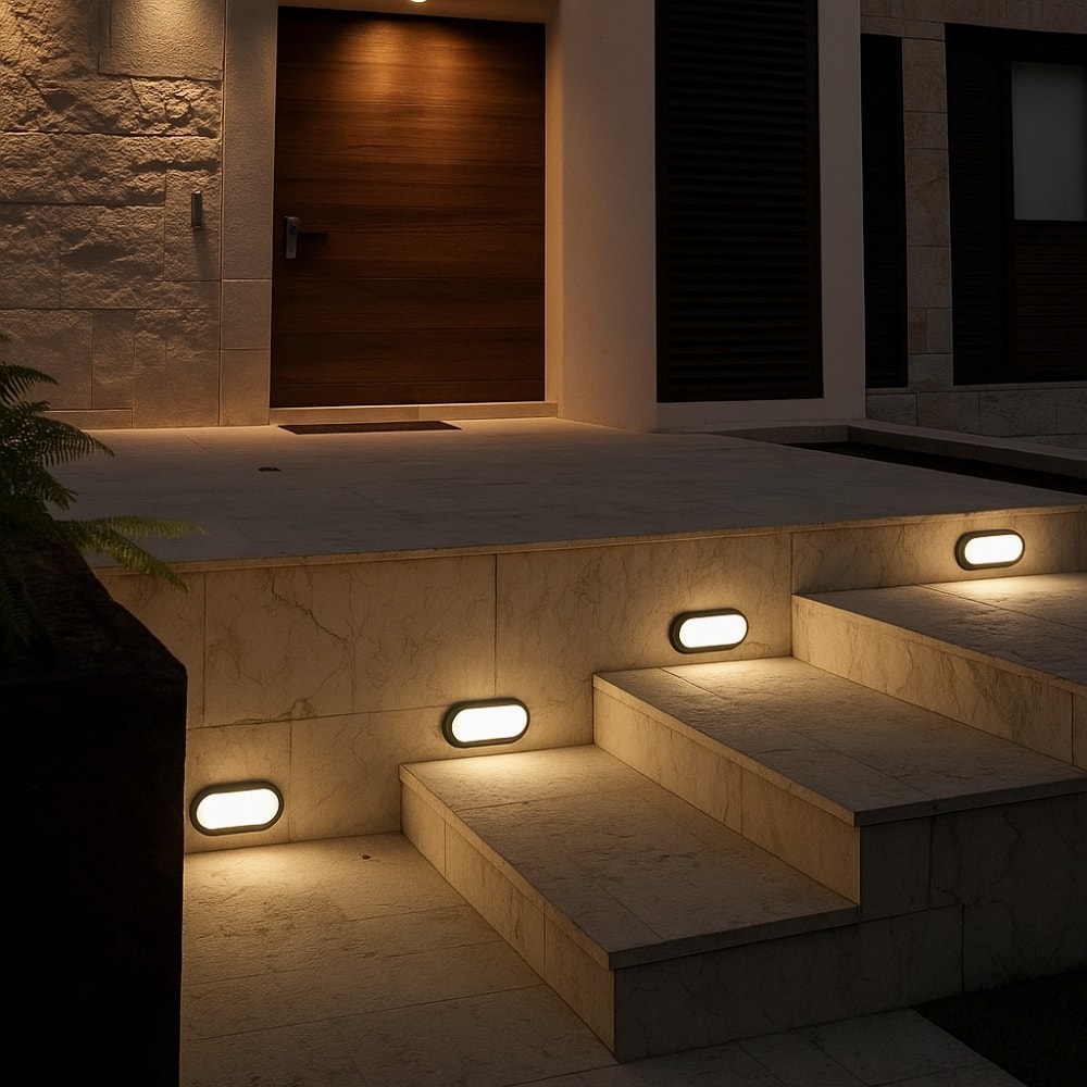 Luminária Tartaruga LED Foxlux 12w 3000k Preto - LED9312