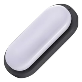 Luminária Tartaruga LED Foxlux 12w 3000k Preto - LED9312