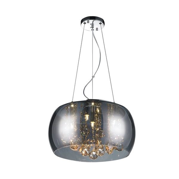 Lustre Pendente Bella Soho Cromadado / Transparente - PD002CR
