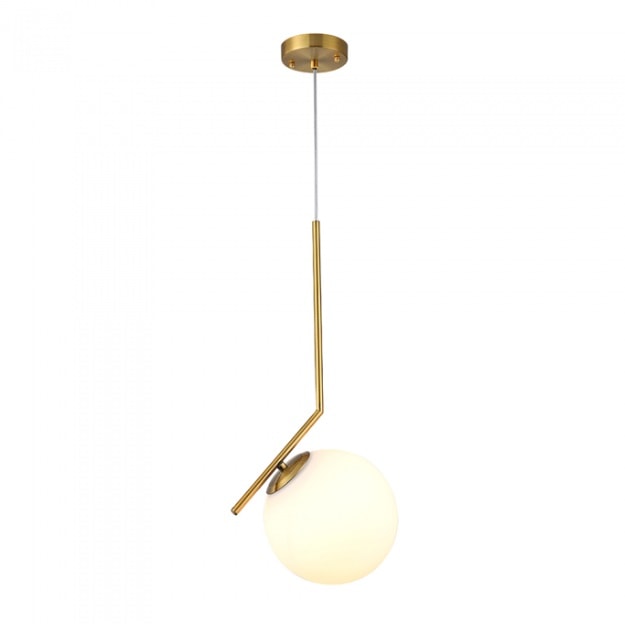 Lustre Pendente Nordecor Globo Ring 20cm Dourado - 2104