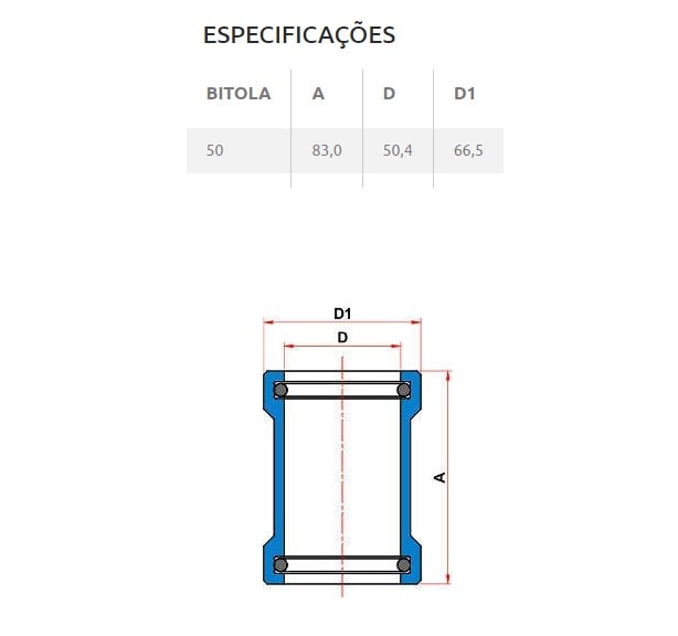 Luva de Correr PVC Soldável Tigre 50mm 2