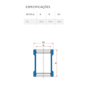 Luva de Correr PVC Soldável Tigre 50mm 2
