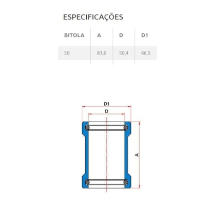 Luva de Correr PVC Soldável Tigre 50mm 2