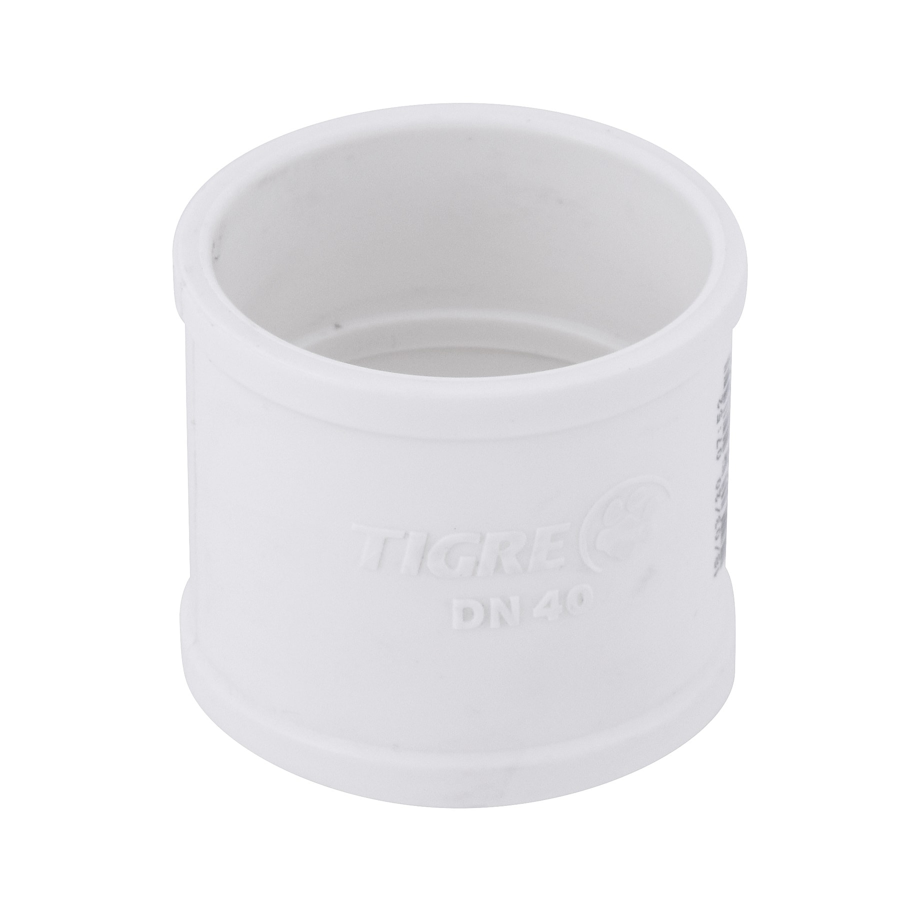 Luva PVC Simples para Esgoto Tigre 40mm 1.1/2