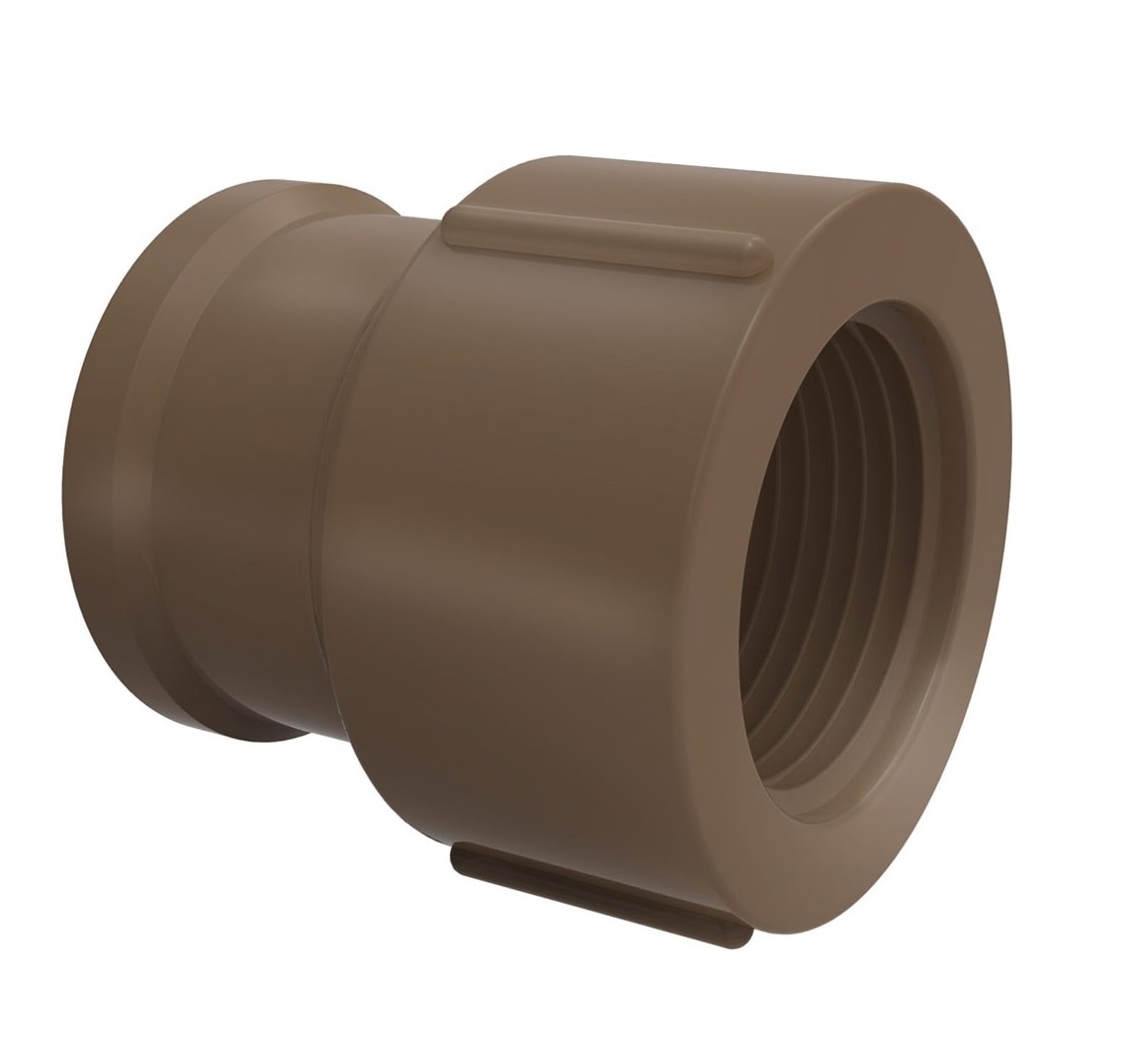 Luva PVC Soldável com Rosca Tigre 25mm 3/4