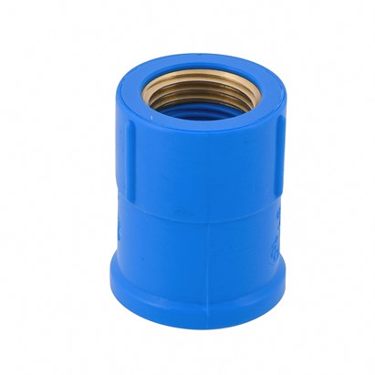 Luva PVC Soldável com Rosca Tigre Azul 25x20mm 3/4