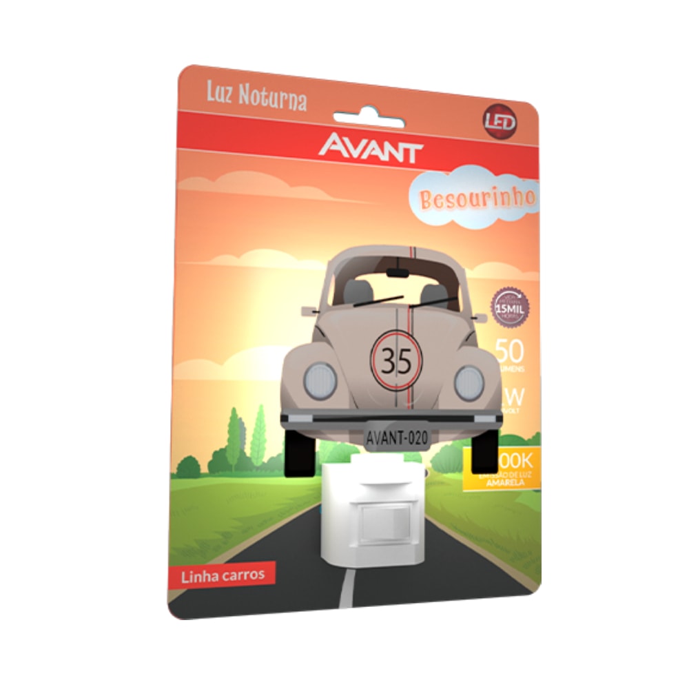 Luz Noturna LED Avant Besourinho 1W 3000K Bivolt - 151170571