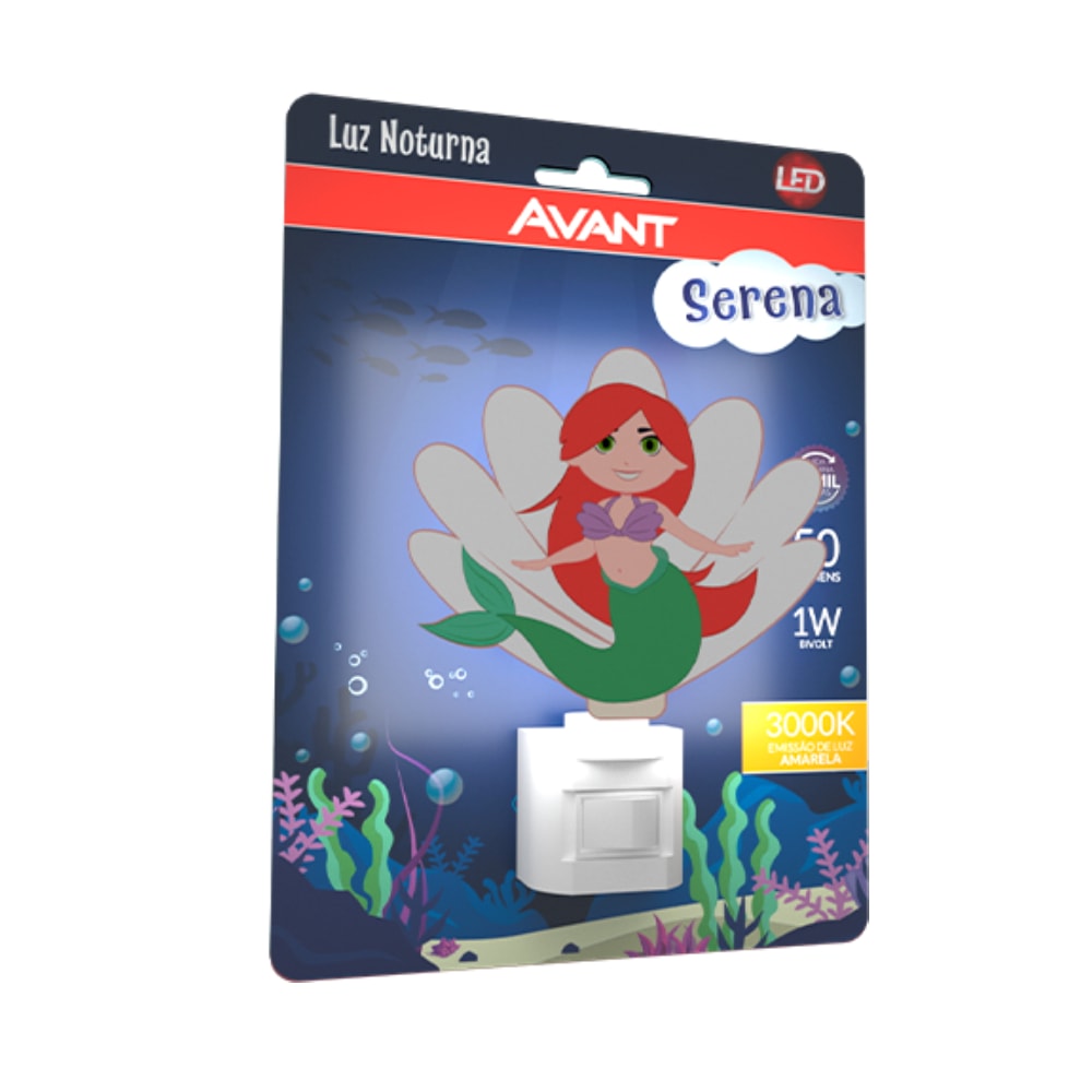 Luz Noturna LED Avant Serena 1W 3000K Bivolt - 151160572