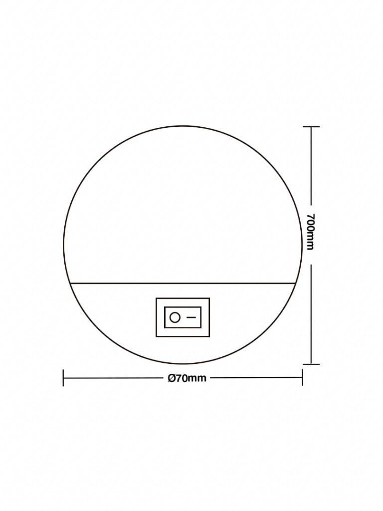 Luz Noturna LED Taschibra com Interruptor 0,5W 4000K - 15130002