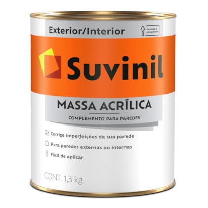Massa Acrílica Suvinil 1,3Kg