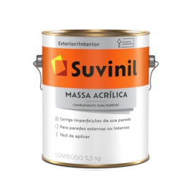 Massa Acrílica Suvinil 5,5Kg