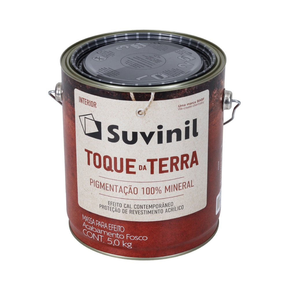 Massa para Efeito Suvinil 5Kg Toque da Terra Calcita Alaranjada - 50813598