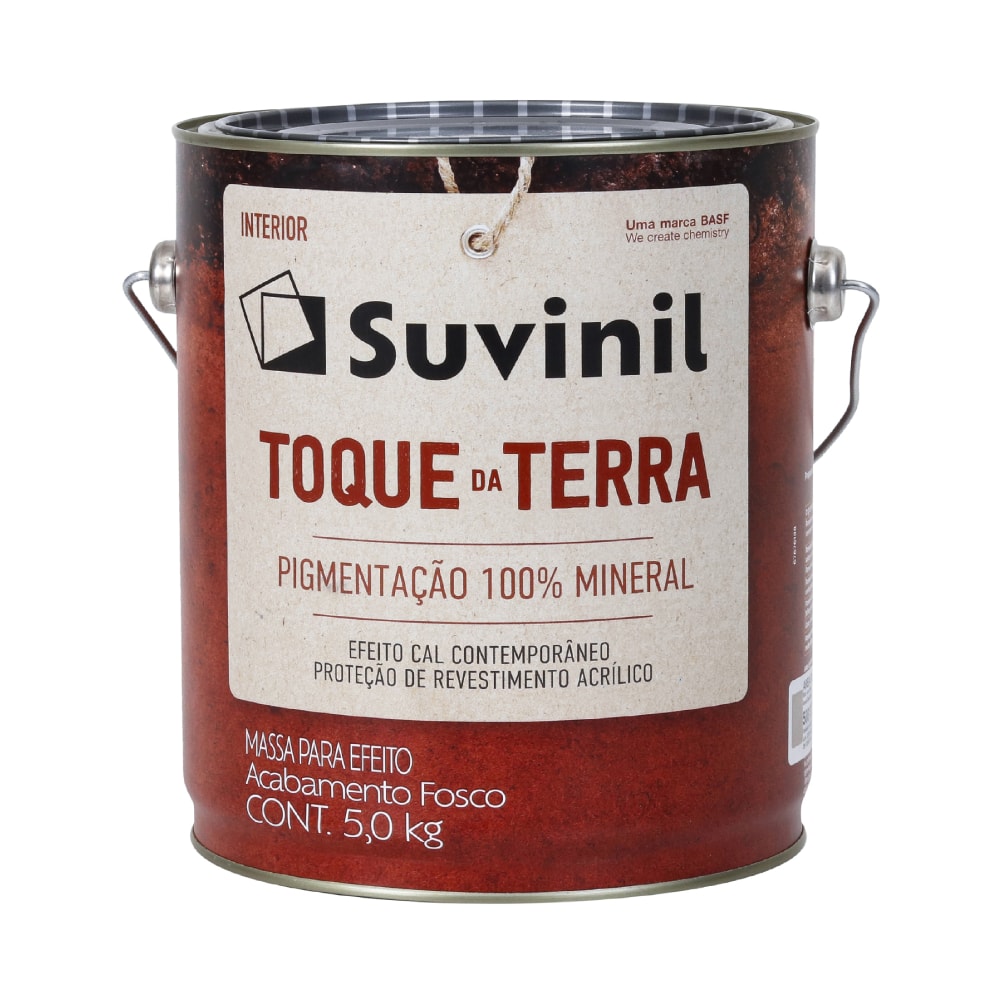 Massa para Efeito Suvinil 5Kg Toque da Terra Calcita Alaranjada - 50813598