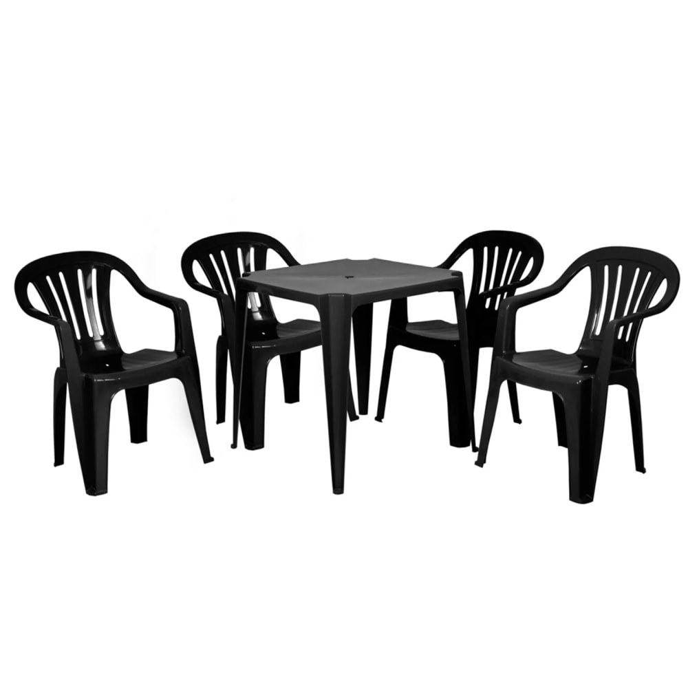 Mesa Plástica Mor Bela Vista Preta - 15151003