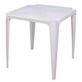 Mesa Plástica Quadrada Mor Bela Vista 70 x 70cm Branca - 15151001