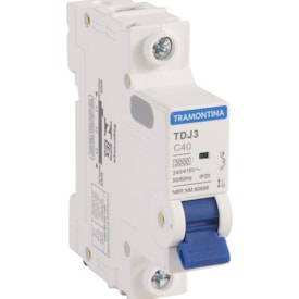 Minidisjuntor Tramontina 1P 40A TDJ31C40 - 58011109
