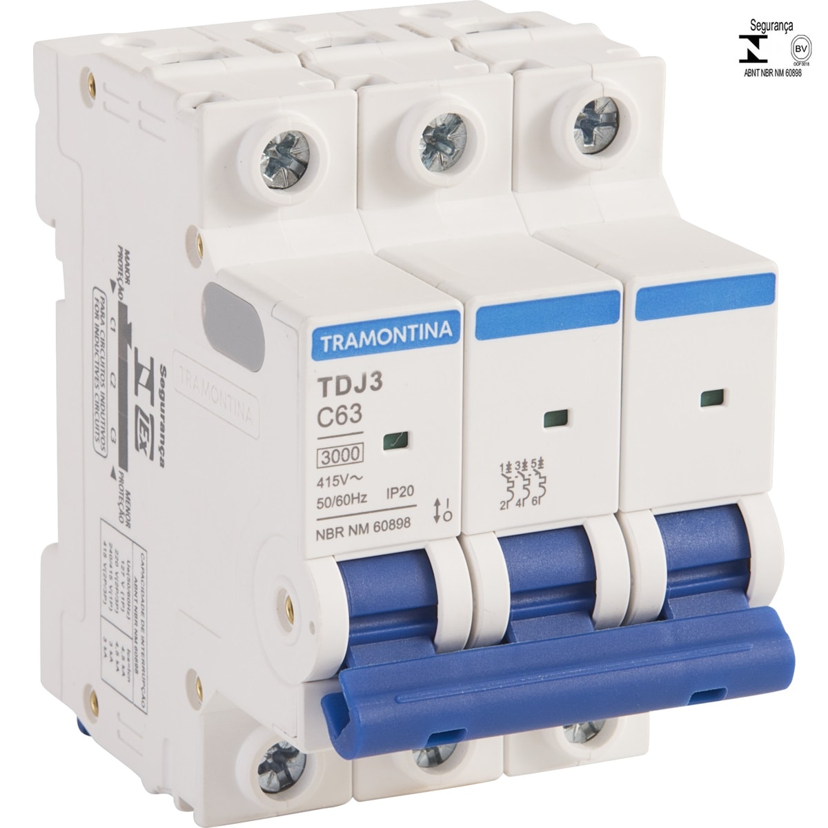 Minidisjuntor Tramontina 2P 16A TDJ32C16 Curva C - 58012105