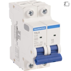 Minidisjuntor Tramontina 2P 20A TDJ32C20 Curva C - 58012106