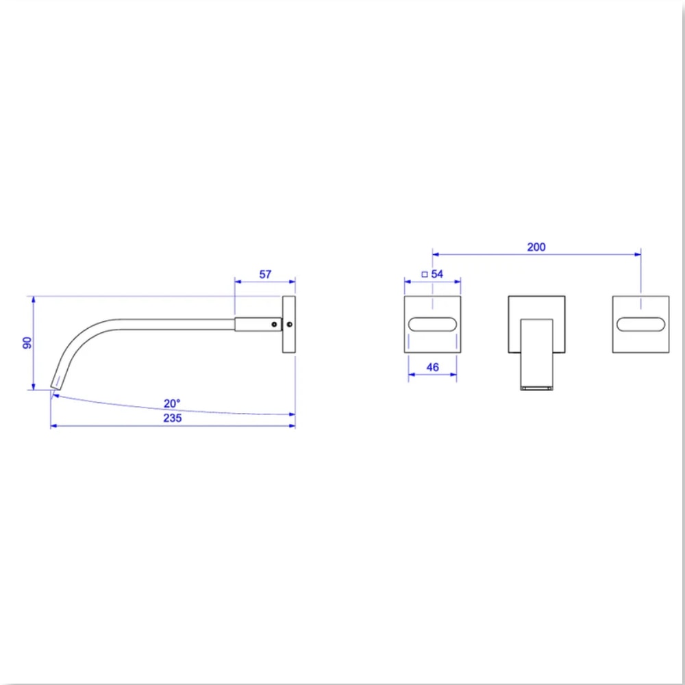 Misturador de Parede para Lavatório Deca Polo Black Matte - 1878.BL33.MT
