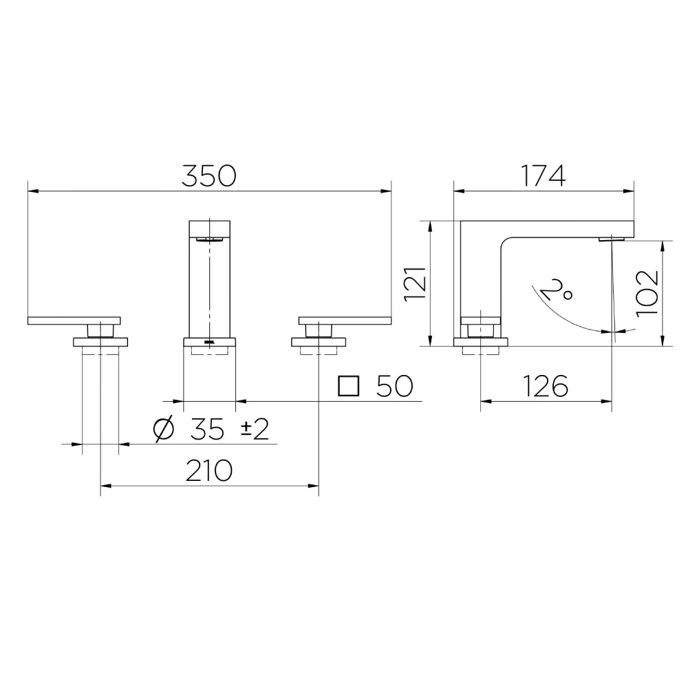Misturador Monocomando Para Banheiro Docol New Edge Cromado - 90009252006