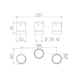 Misturador para Bidê Docol Riva Cromado - 90004701006