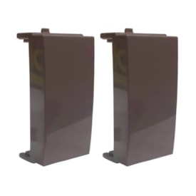 Módulo Cego Margirius Sleek 2 Unidades Marrom Brilhante - 17584