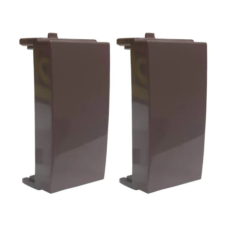 Módulo Cego Margirius Sleek 2 Unidades Marrom Brilhante - 17584