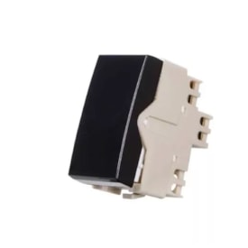 Módulo Interruptor Bipolar Intermediário Margirius Sleek 10A 250V Preto Ebony Brilhante - 16528