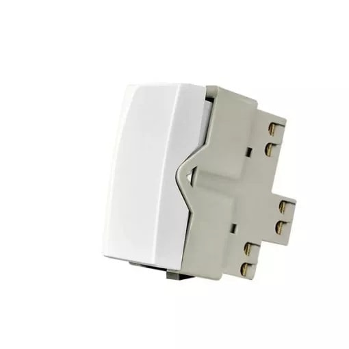 Módulo Interruptor Bipolar Simples Margirius Sleek 25A 250V Branco Brilhante - 15755