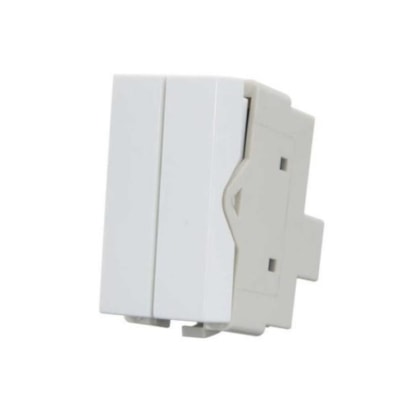 Módulo Interruptor Duplo Paralelo Margirius Infiniti 10A 250V Branco - 17989