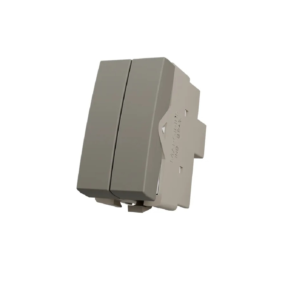 Módulo Interruptor Duplo Paralelo Margirius Sleek 10A 250V Argila - 22944