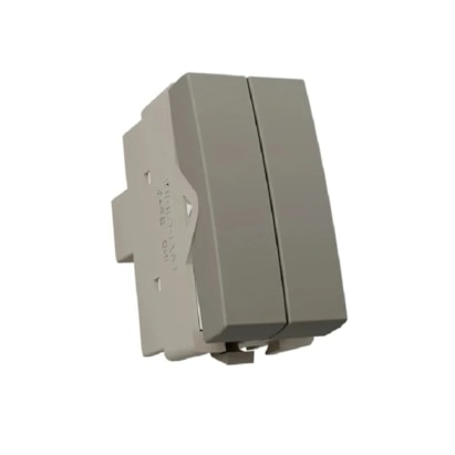 Módulo Interruptor Duplo Paralelo Margirius Sleek 10A 250V Argila - 22944