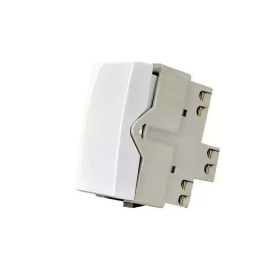 Módulo Interruptor Paralelo Margirius Sleek 10A 250V Branca Brilhante - 16060