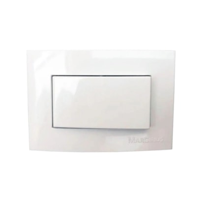 Módulo Interruptor Paralelo para Móvel Margirius Sleek 10A 65x45mm Branco - 15793