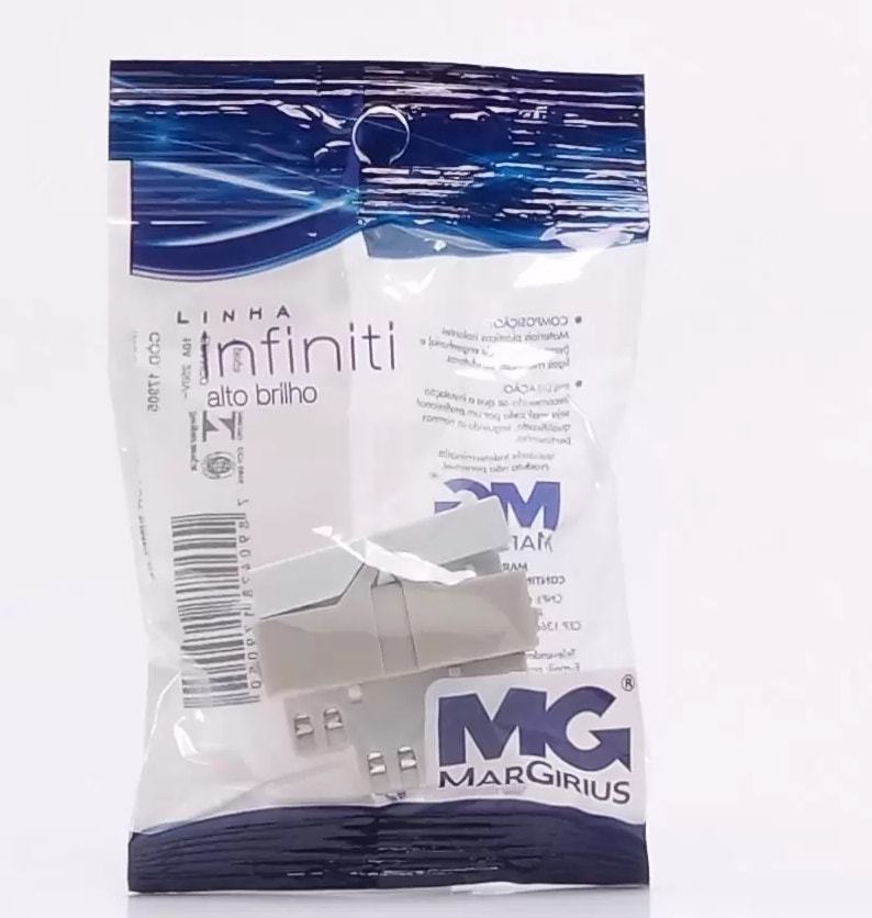 Módulo Interruptor Simples Margirius Infiniti 10A 250V Branco - 17905